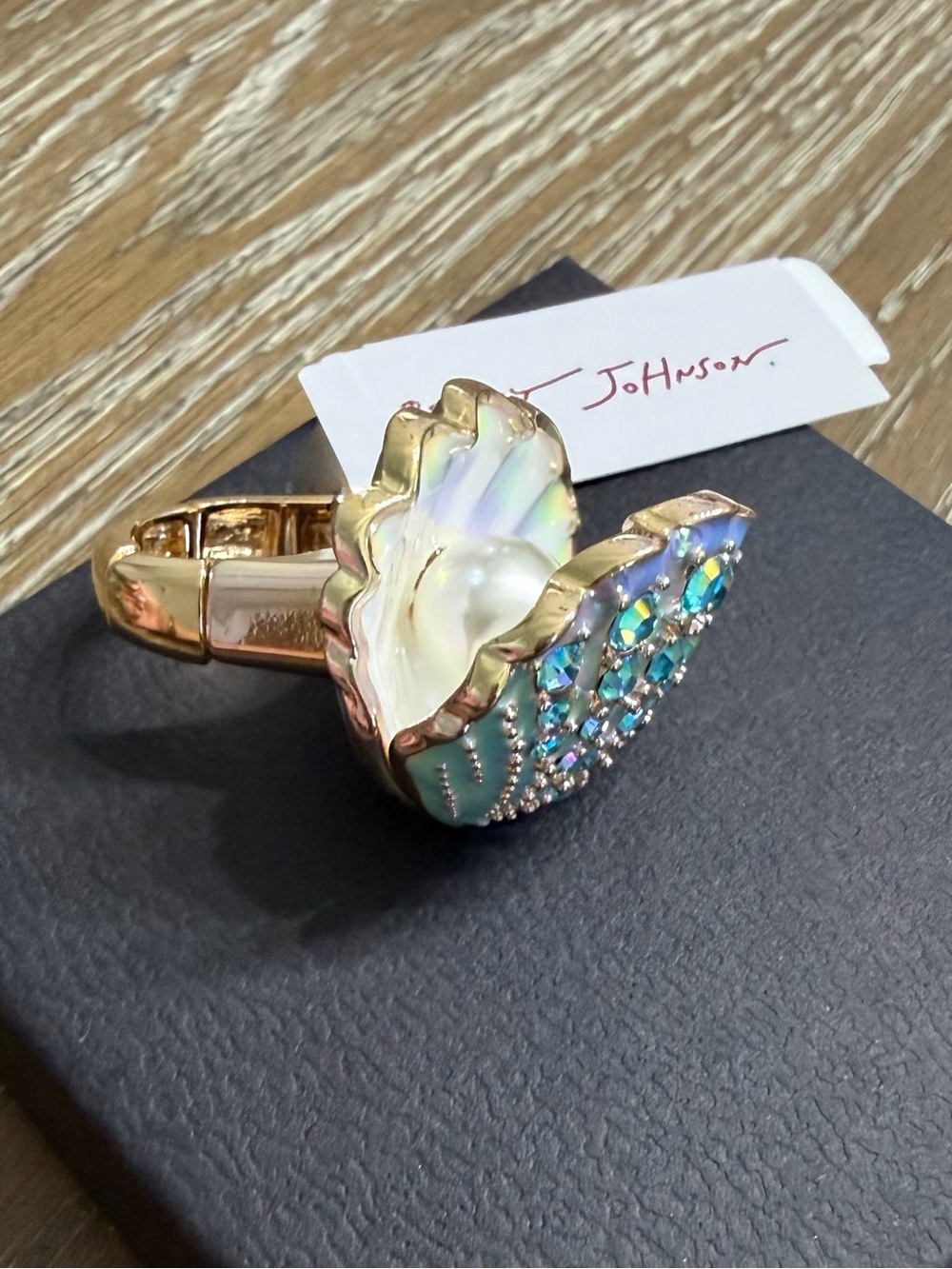 Betsey Johnson Sirens Cove Clam Shell Stretch Ring